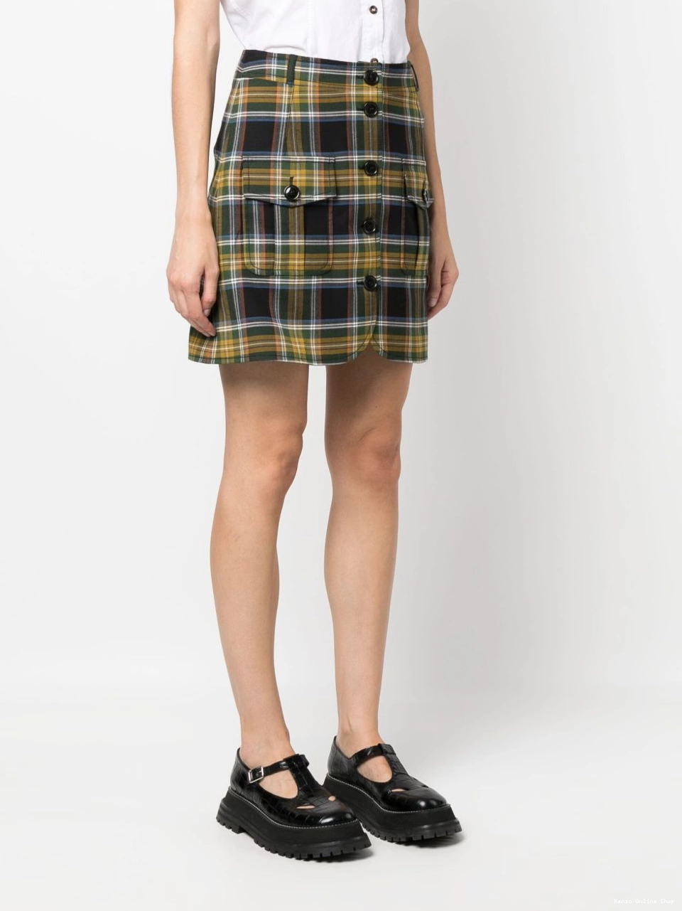 Affordable plaid-check A-line Kenzo Women miniskirt 0430